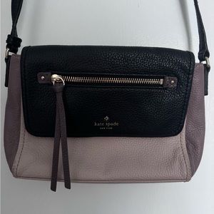 Kate Spade Black and Lavender Crossbody Bag